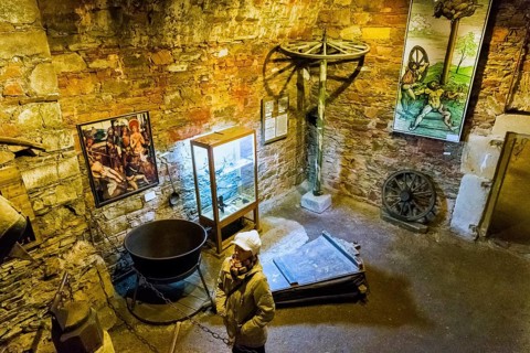 Augustusburg Palace, dungeon with torture chamber