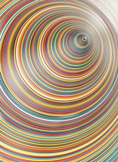 Abstract art rainbow circle background, vector illustration