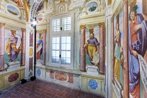 Frescoes in the Peace Room, Painter Sebastiano Taricco, Saletta chiamata del Silenzio, Palazzo