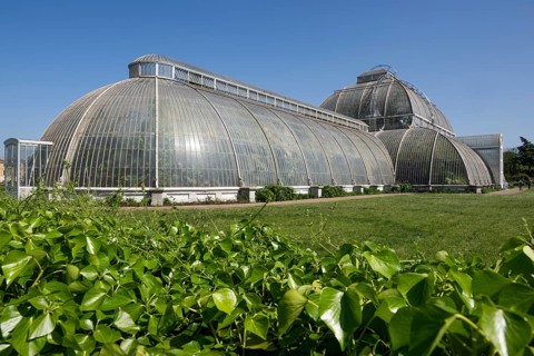 Palm House, oldest Victorian greenhouse in the world, Royal Botanic Gardens, Kew, London, England,