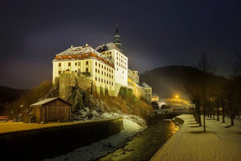 Weesenstein Castle in Winter