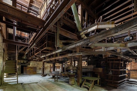 The Muldenhütten smelter site is more than 800 years old. The still existing, historical and