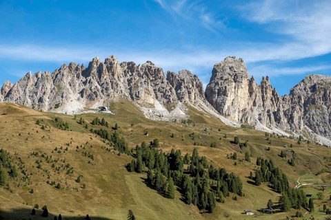 Cirspitzen, Gardena Pass, Passo Gardena, Puez-Odle nature park Park, Dolomites, South Tyrol,