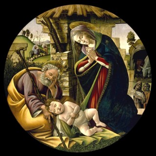 The Adoration of the Christ Child (c. 1500), Painting by Sandro Botticelli (1 March 1445, 1510),