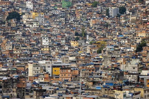 View of the Rocinha favela. Rio de Janeiro, 13.02.2013. Photographed on behalf of the Federal