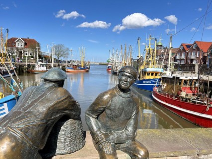 Harbour, Neuharlingersiel, East Frisia, Germany, Europe