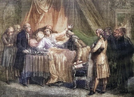 Death of Mirabeau Honore Gabriel Riqueti Comte de Mirabeau, 1749-1791, French revolutionary