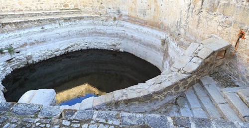 Water storage cistern in medieval town of Trujillo, Caceres province, Extremadura, Spain, Europe