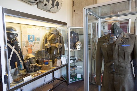 World war two military display at Littlecote House Hotel, Hungerford, Berkshire, England, UK