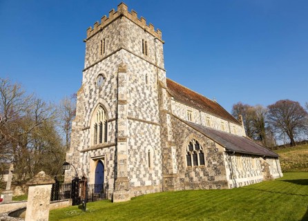Village parish church of All Saints and St Mary, Chitterne, Wiltshire, England, UK