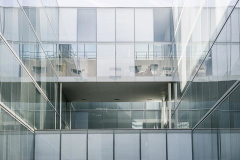 Modern architecture, office building, architects Sejima & Nishizawa (SANAA), Novartis Campus,