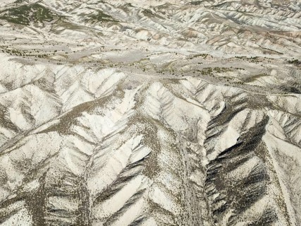 Badlands. Aerial view. Drone shot. Granada province, Andalusia, Spain, Europe