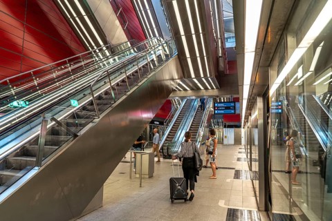 The metro, underground, light rail, in Copenhagen, 4 lines have been crossing the city since 2002,