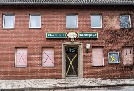 The village of Keyenberg, originally intended to make way for the Garzweiler II open-cast lignite