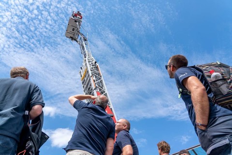 Interschutz 2022 trade fair in Hanover, the world's largest trade fair for fire, rescue and