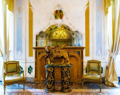 Villa Manin from the 17th century, residence of Ludovico Manin, the last Doge of Venice, Codroipo,