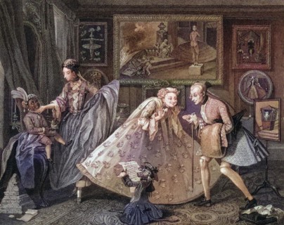Taste in High Life From the original picture by Hogarth from The Works of Hogarth published London