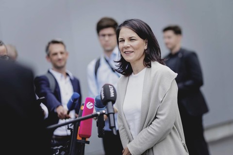Annalena BÃ¤rbock (Alliance 90/The Greens), Federal Foreign Minister, photographed during a visit