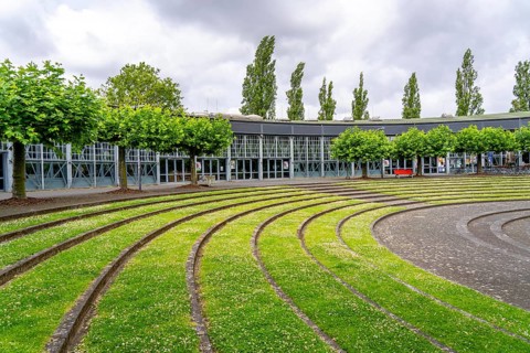 MüGa Park, Ringlokschuppen, Mülheim an der Ruhr, North Rhine-Westphalia, Germany, Europe