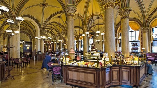 Cafe Central Inside Vienna Austria