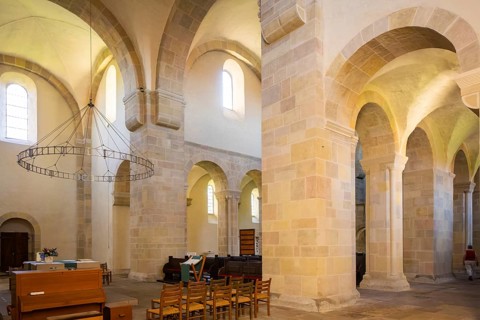 The Lippoldsberg Convent with the Church of St George and St Mary is a former Benedictine convent
