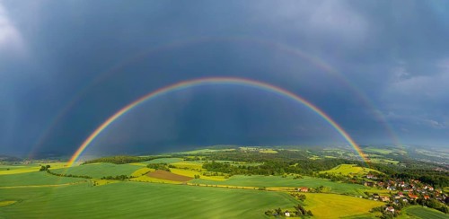 Storm on the Triebenberg near Dresden, Dresden, Saxony, Germany, Europe