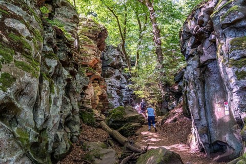 The Devil's Gorge, narrow, accessible gorge of sandstone rocks, with steep rocky gorges, near