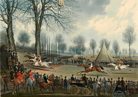 St Albans Grand Steeple Chase on 8 March, 1832, a famous horse race over cross country tracks in
