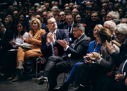 Jens Spahn, CDU, recorded at the event, Wir hören zu | Gipfel der CDU/CSU-Fraktion I