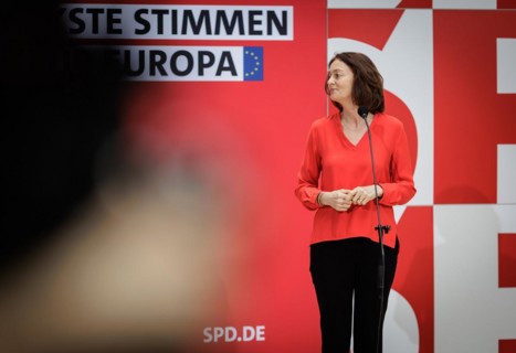 Katarina Barley, SPD politician and Member of the European Parliament, pictured during a press