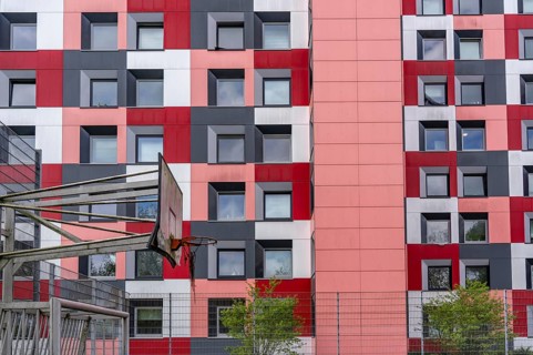 Student hall of residence of the Studierendenwerk Essen-Duisburg in Essen, over 310 furnished rooms