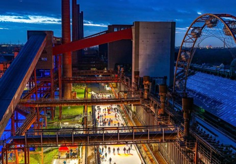 The ice rink at the Zollverein coking plant, Zollverein Coal Mine Industrial Complex World Heritage