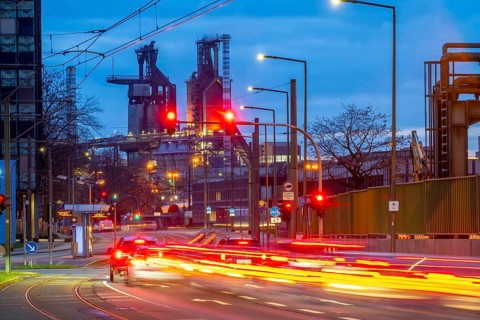 Duisburg-Bruckhausen steel site, ThyssenKrupp Steel, blast furnaces 8 and 9, on