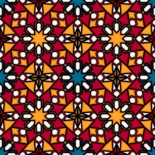 Islamic geometric seamless vector pattern