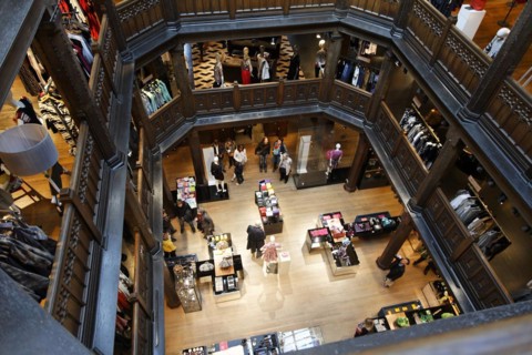 Liberty shop interior London