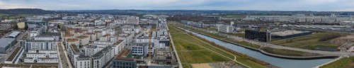 Construction site Flugfeld-Klinikum Böblingen, shell. The new hospital is set to replace the old