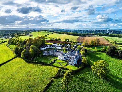 The Priory from a drone, Abbotskerswell Priory, Retirement Village, Abbotskerswell, Newton AbbotThe