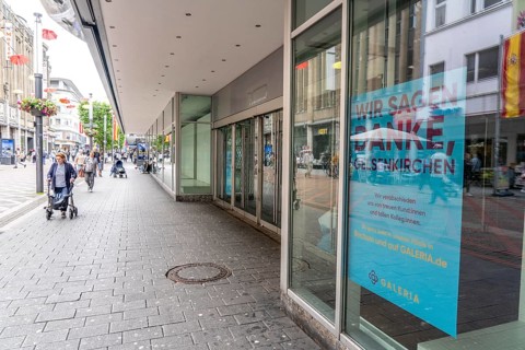 The closed branch of the Galeria Kaufhof department stores' chain in Gelsenkirchen, on