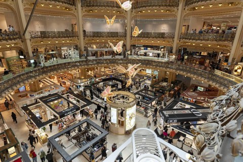 Galeries Lafayette department stores', Paris, Île-de-France, France, Europe