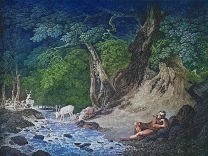 As you like it. Act II. Scene I. The Forest of Arden. Jaques, Amiens and Lord. From the Boydell
