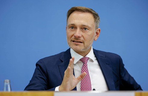 Christian Lindner (FDP), Federal Minister of Finance, presents the 2025 budget at the BPK. Berlin,