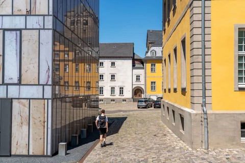Folkwang University of the Arts, new library, Essen-Werden, in the south of the city, North