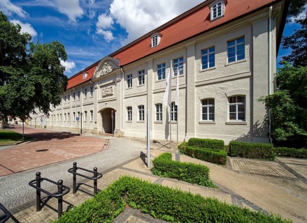 Stables designed by Emanuel Lebrecht Rothe, Köthen Palace and Palace Park, Köthen, Saxony-Anhalt,