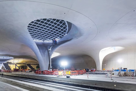 Impressions of the new Stuttgart 21 main station. The shell is finished, now it's time for the