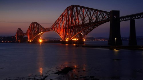 Europe, Scotland, railway bridge, Firth of Forth, railway bridge, fjord, fjord, Forth Bridge,