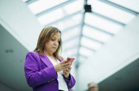 Iratxe Garcia Perez, leader of the Spanish Progressive Alliance of Socialists and Democrats