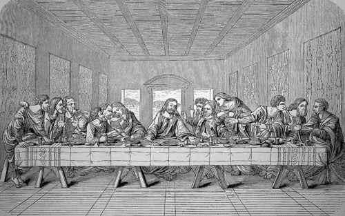 Last Supper of Jesus, also known as the Last Supper, the meal that Jesus Christ celebrated with the