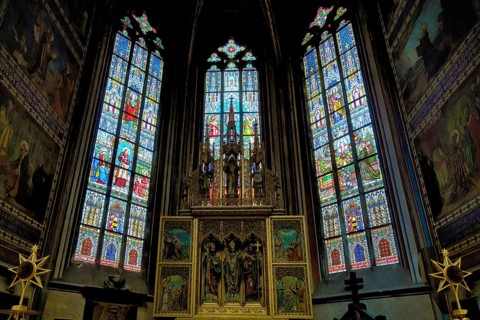 Prague castle, Gothic Metropolitan Cathedral of Saints Vitus, Wenceslas and Adalbert, Old