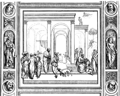 Bronze door by Lorenzo Ghiberti, 14th and 15th century, Italian artist from Florence, Italy,