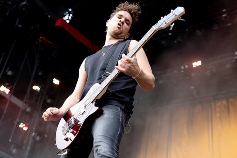 Adenau, Germany, 7 June 2024: Royal Blood (Mike Kerr, vocals, bass) play at Rock am Ring. The